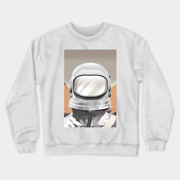 Astronaut Crewneck Sweatshirt by nickemporium1